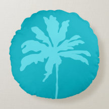 Casa de verano Aqua Blue Modern Tropical Palm Tree