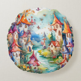 Cojín Redondo Castillo mágico de Fairyland