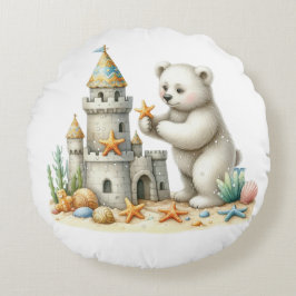 Cojín Redondo Castillos de arena