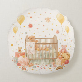 Cojín Redondo celebración del recién nacido
