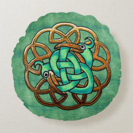Cojín Redondo Celt y Feathers