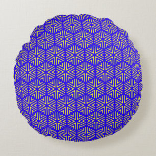 Cojín Redondo Células azules