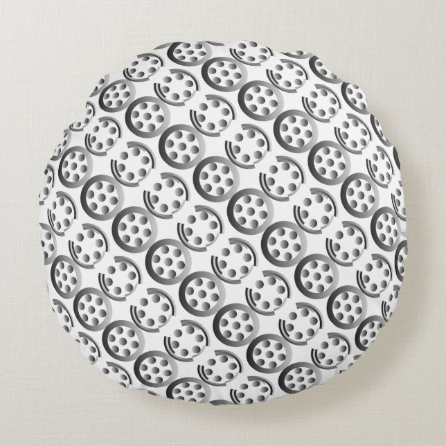 Cojín Redondo Centesimal 1776 por Kenneth Yoncich (Anverso)