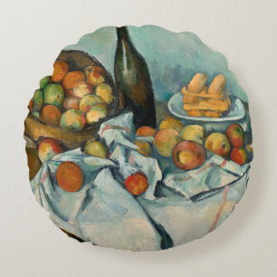 Cojín Redondo Cesta de manzanas de Paul Cezanne Vida muerta vint