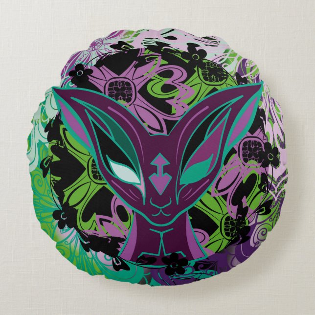 Cojín Redondo Chamalion Douyrian (Anverso)