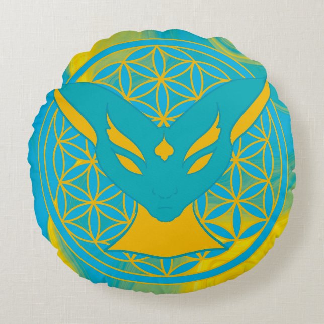 Cojín Redondo Chamalion Looli (Anverso)