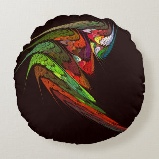 Cojín Redondo Chameleon Resumen Arte Redondo Pillow