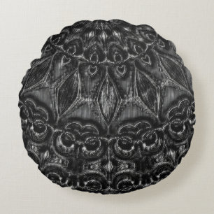 Cojín Redondo Charcoal Mandala  Round Pillow