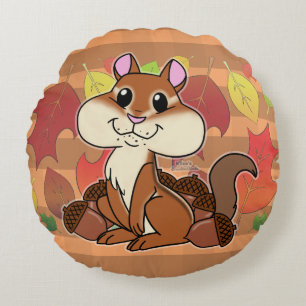 Cojín Redondo Cheeky Chipmunk -
