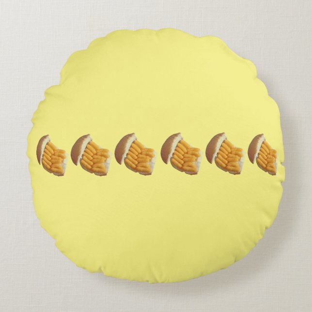 Cojín Redondo Cheesy Puff Cushion (Anverso)