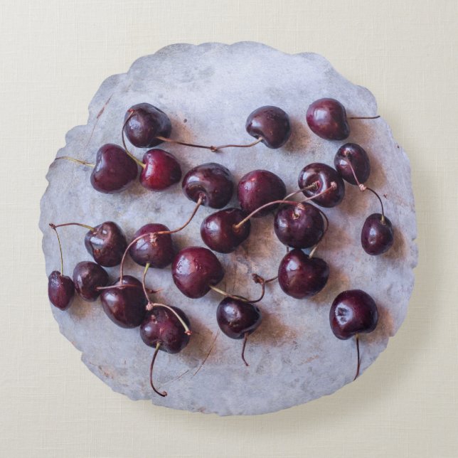 Cojín Redondo Cherries (Anverso)