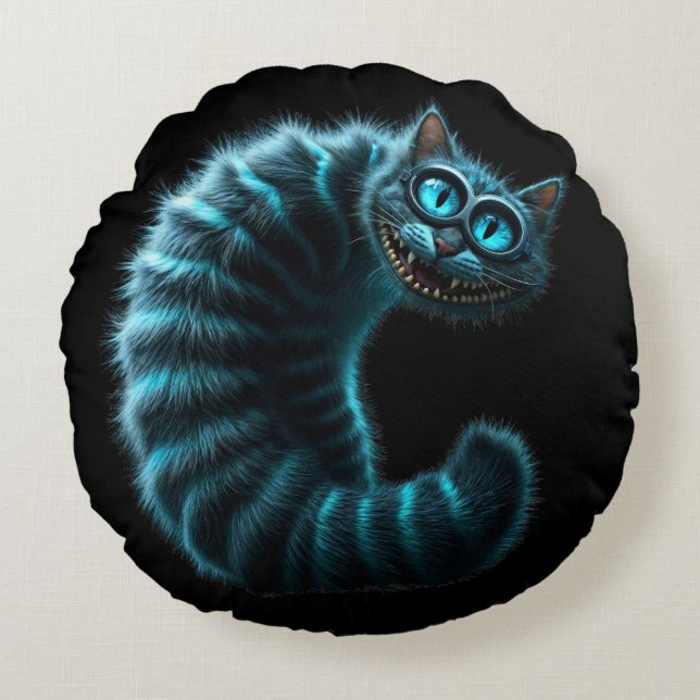 Cojín Redondo Cheshire Cat (Anverso)