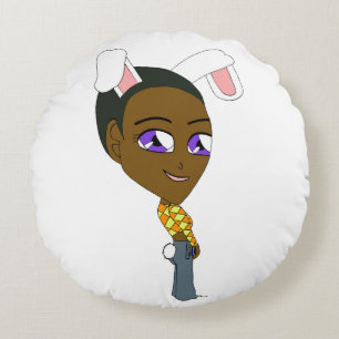 Cojín Redondo chibi conejita