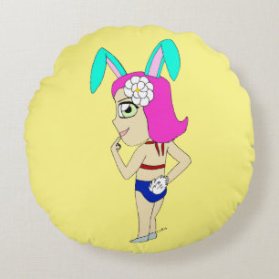 Cojín Redondo chibi conejita