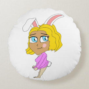 Cojín Redondo chibi conejita