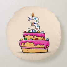 Chica 3 cumpleaños, 3 en pastelería rosa dulce