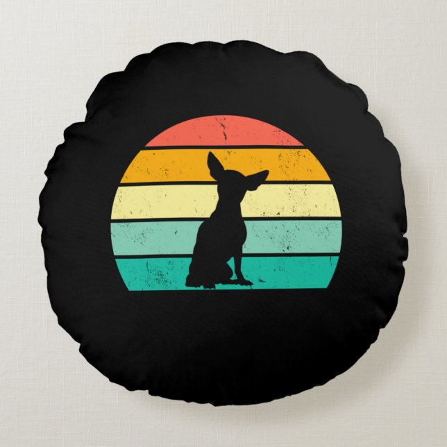Cojín Redondo Chihuahua (Anverso)