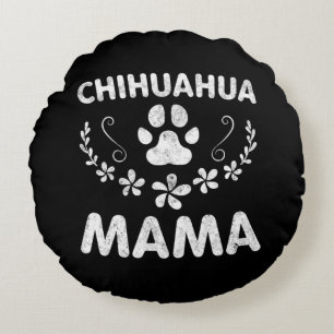 Cojín Redondo Chihuahua Mama