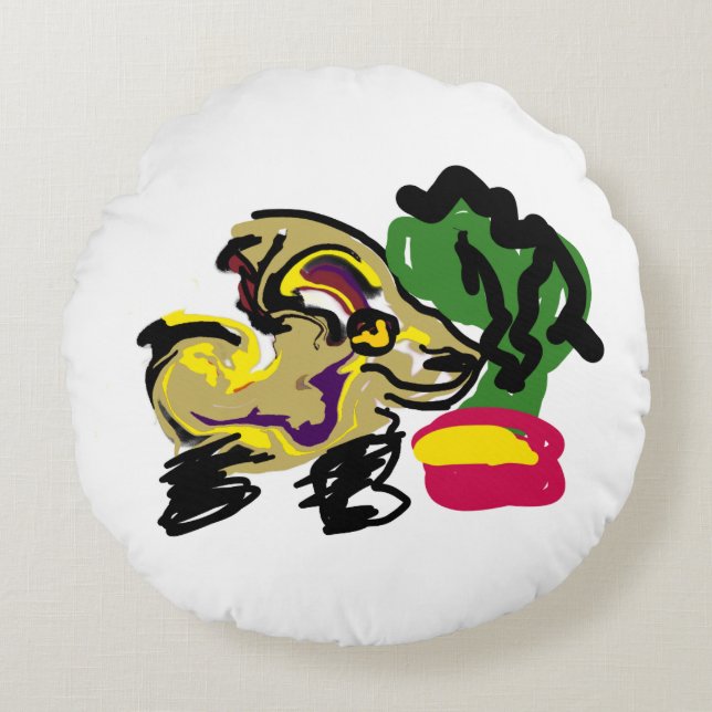 Cojín Redondo Chihuahua set (Anverso)