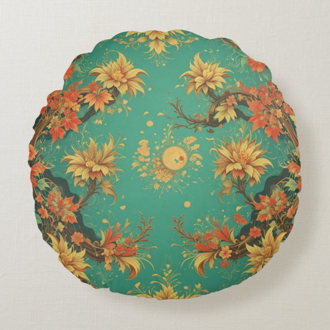 Cojín Redondo chinese background round pillow (Anverso)
