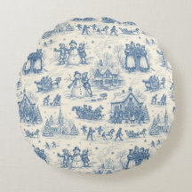 Chinoisería de Toile de Invierno Azul
