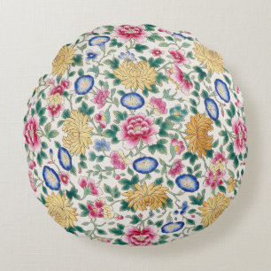 Cojín Redondo Chinoiserie Floral Chintz 