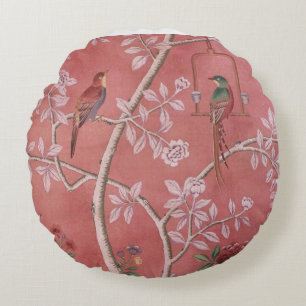 Cojín Redondo Chinoiserie rosa