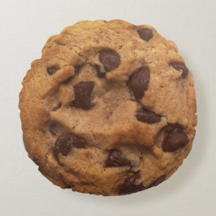 Cojín Redondo Chocolate Chip Cookie Funny Look