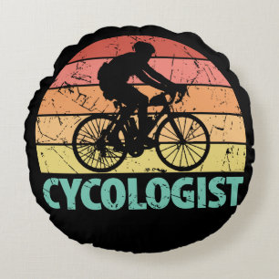 Cojín Redondo Ciclista divertida