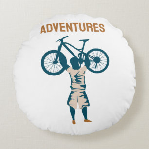 Cojín Redondo Ciclista Genial - Aventuras