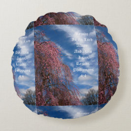 Cojín Redondo Cielo de abril con filipinas 4:4