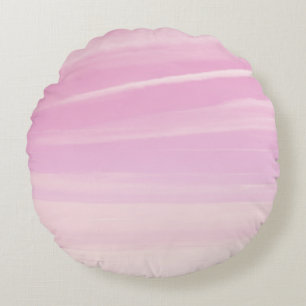 Cojín Redondo Cielo de ensueño suave rosa rubor 1
