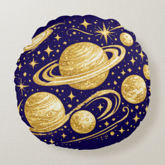 Cojín Redondo Cielo estrellado