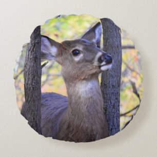 Cojín Redondo Cierre Cute Deer