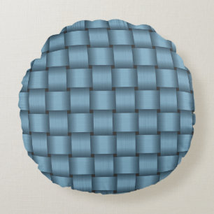 Cojín Redondo Cinta azul cielo