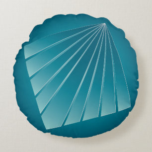 Cojín Redondo Cintas turquesas