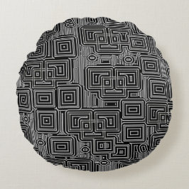 Cojín Redondo Circuito Maze