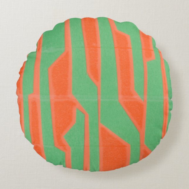 Cojín Redondo Circuito moderno I (Anverso)