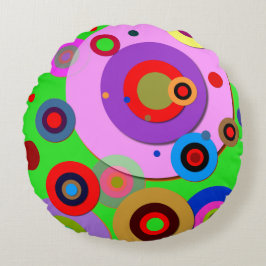 Cojín Redondo Círculos interiores #1