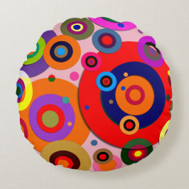 Cojín Redondo Círculos internos #18