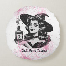 Cita "elige tu veneno" rosa y negra