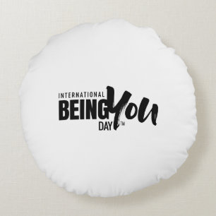 Cojín Redondo Citas de International Being You Day