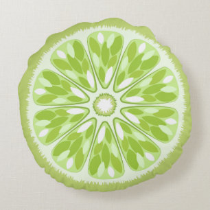 Cojín Redondo Citrus Slices Lime
