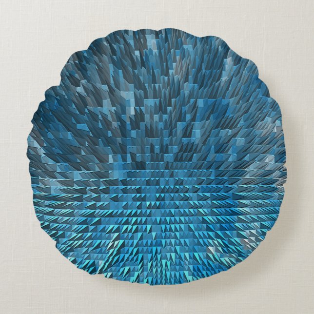 Cojín Redondo Ciudad Azul..... (Anverso)