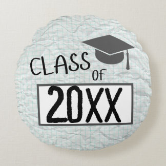Cojín Redondo Clase de graduación de 2025