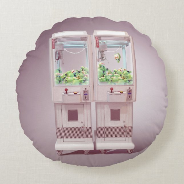 Cojín Redondo Claw Machine (Anverso)