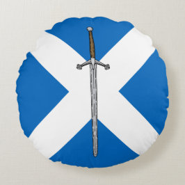 Cojín Redondo Claymore y Saltire