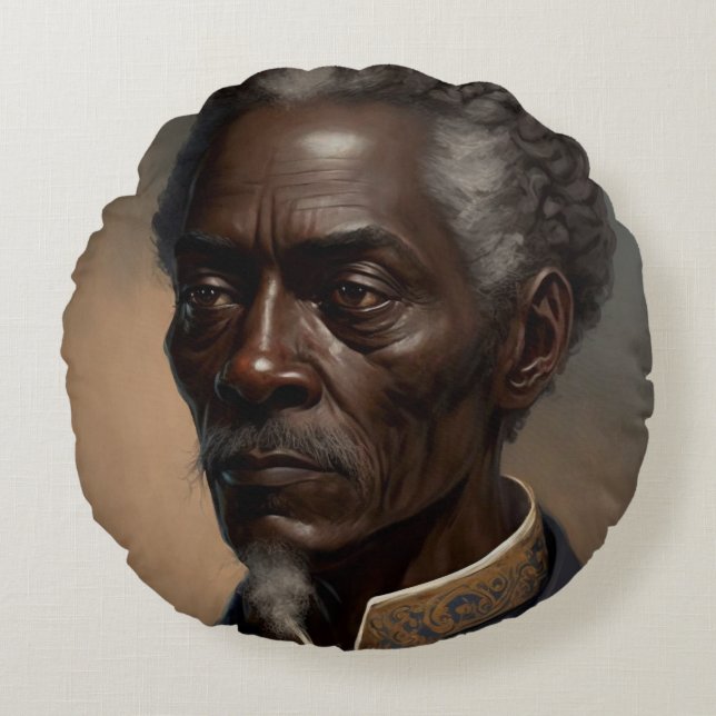 Cojín Redondo Cleon Porträt Gemälde (Anverso)