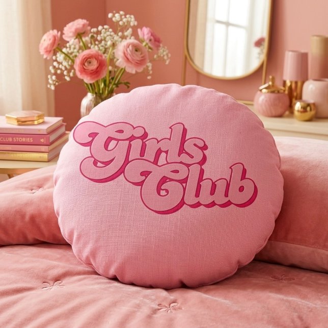 Cojín Redondo Club de Chicas (Subido por el creador)