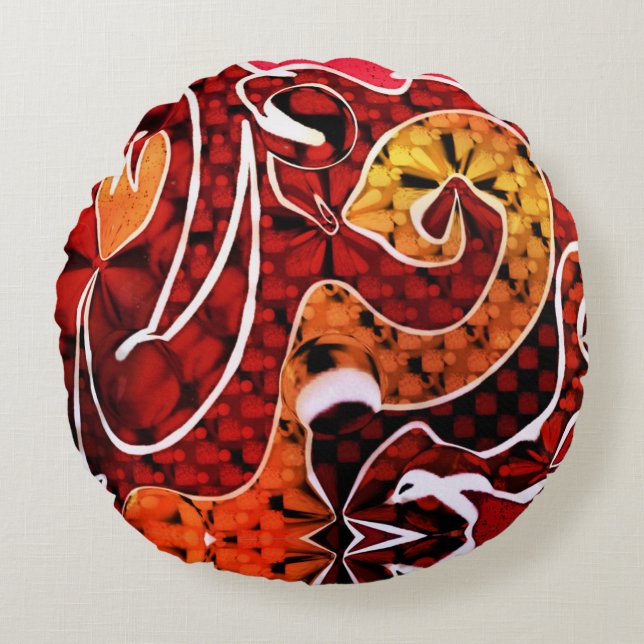 Cojín Redondo Cobra (Anverso)